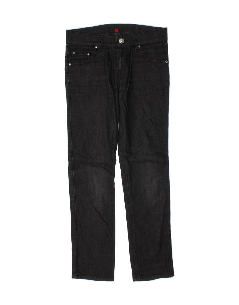 RICHMOND Girls Straight Jeans 7-8 Years W24 L24 Black Cotton Vintage Richmond and Second-Hand Richmond from Messina Hembry 