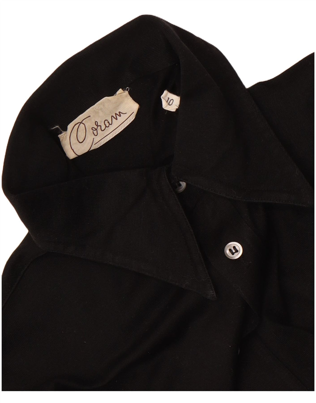 Vintage Womens Shirt UK 10 Small Black