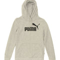 PUMA Womens Graphic Hoodie Jumper UK 4 XS Grey Cotton | Vintage Puma | Thrift | Second-Hand Puma | Used Clothing | Messina Hembry 