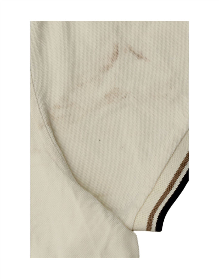 Fred Perry Mens Polo Shirt 3XL Off White Cotton