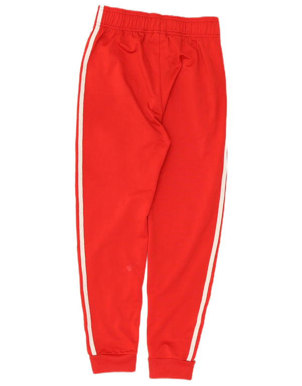 Adidas Boys Tracksuit Trousers Joggers 11-12 Years  Red Polyester