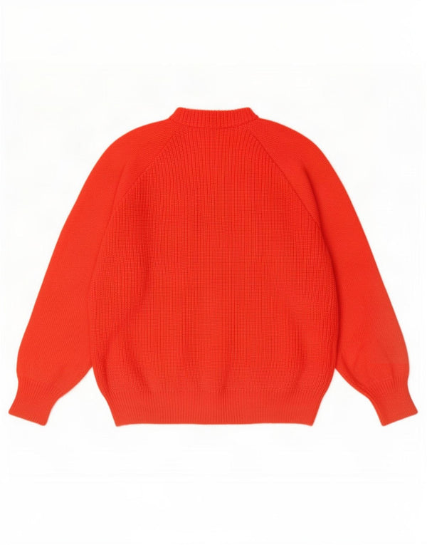 Marina Yachting Mens Crew Neck Jumper Sweater Large Red Wool