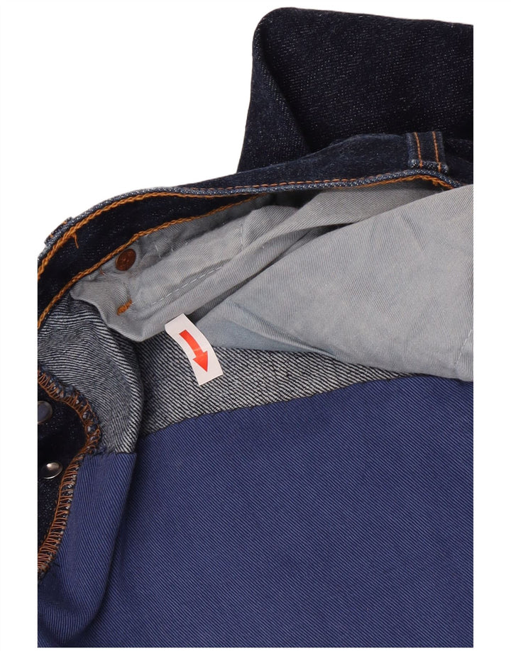 Levi's Mens 501 Straight Jeans W28 L34 Navy Blue Cotton