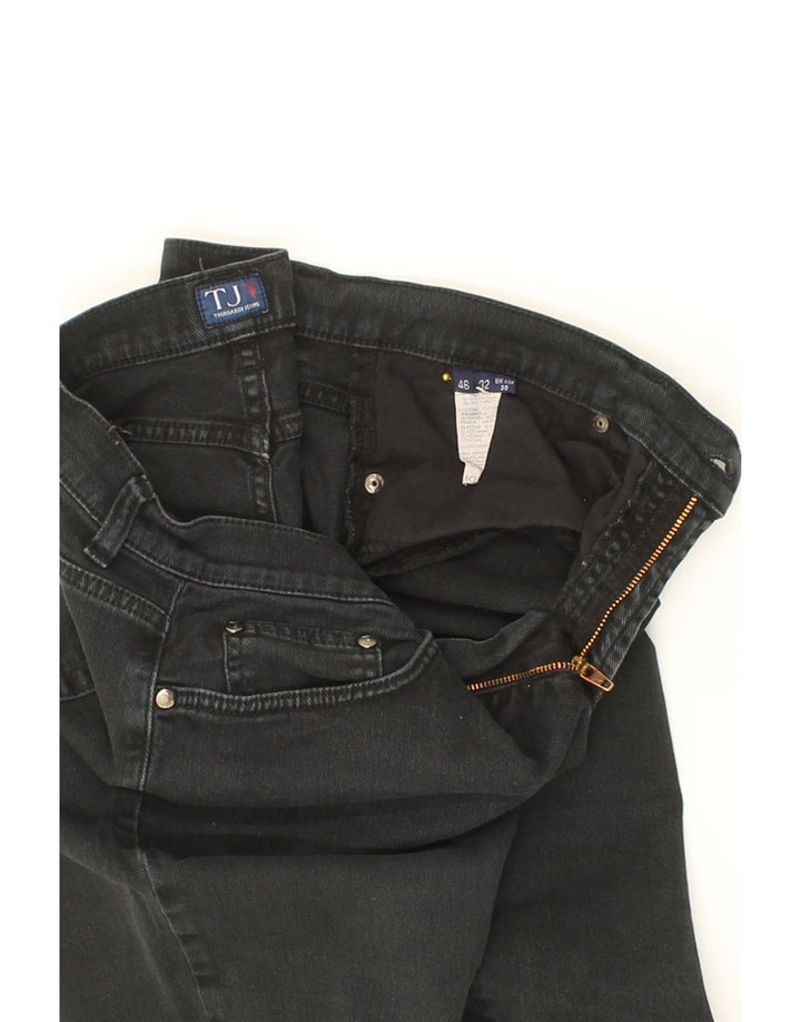 TRUSSARDI Womens Straight Jeans W30 L28 Black Cotton Vintage Trussardi and Second-Hand Trussardi from Messina Hembry 