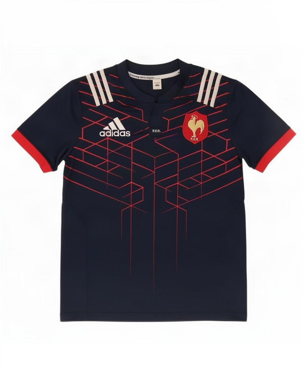 Adidas Boys Graphic T-Shirt Top 13-14 Years Navy Blue