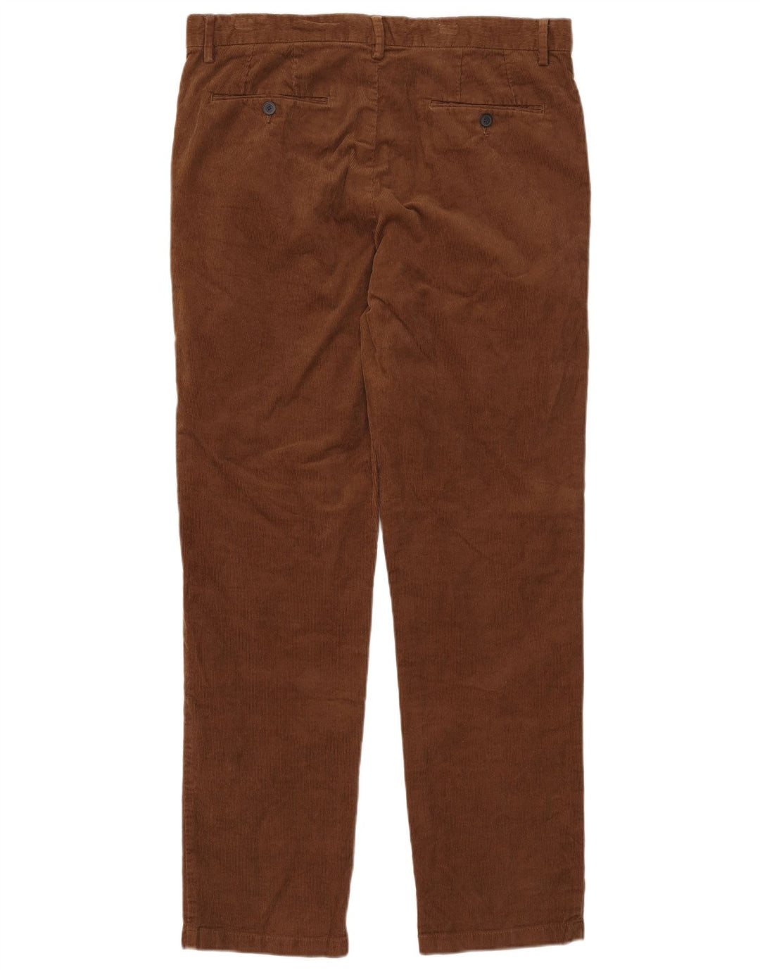 Marks & Spencer Mens Straight Regular Corduroy Trousers W36 L33 Brown