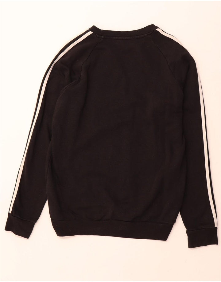 ADIDAS Mens Sweatshirt Jumper Small Black Cotton