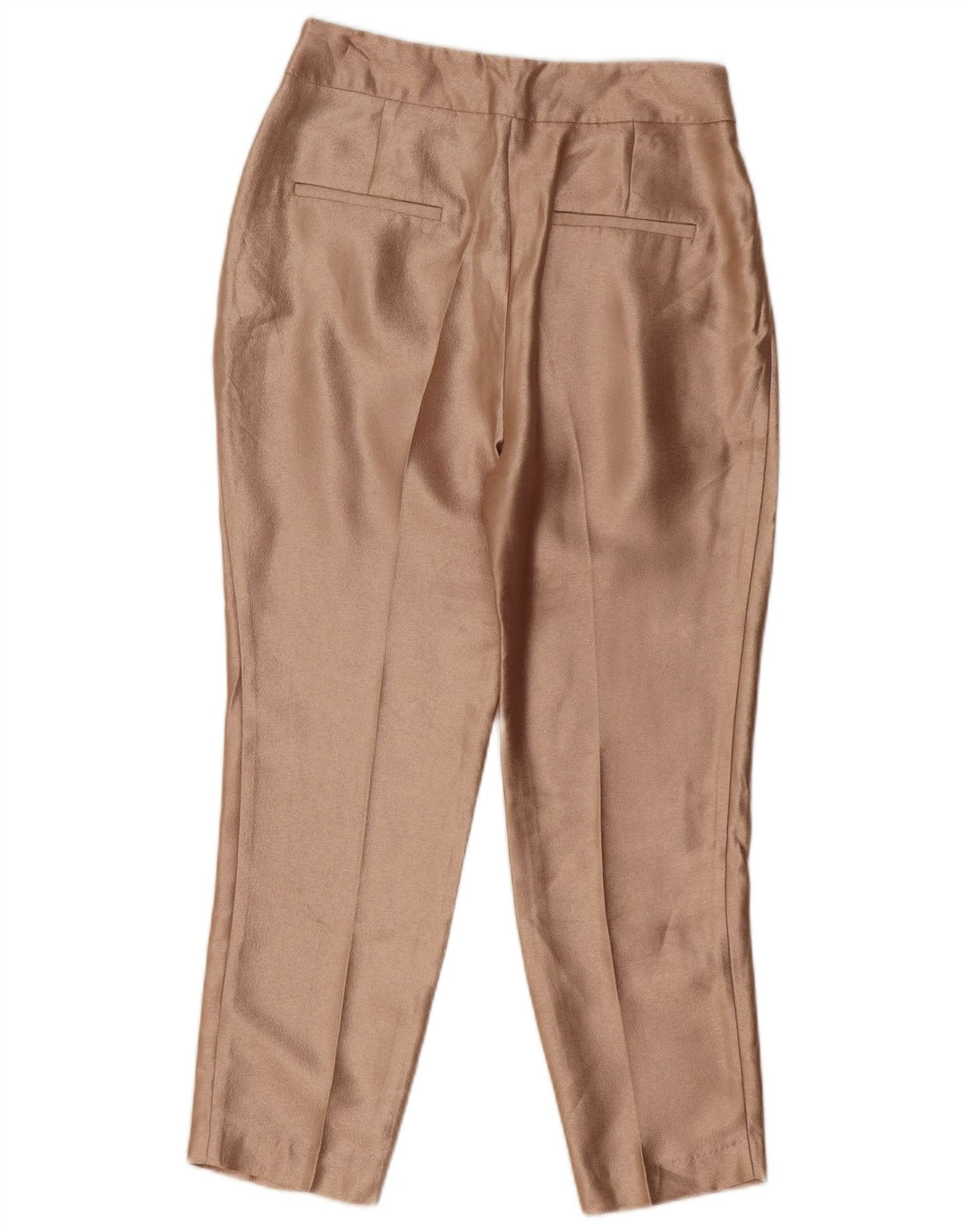 Zara Womens Tapered Casual Trousers Small W27 L26 Beige Polyester