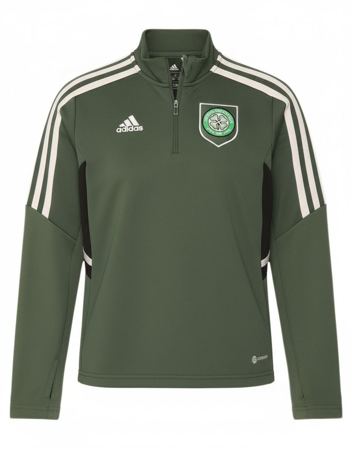 Adidas Boys Graphic Pullover Tracksuit Top 9-10 Years Khaki