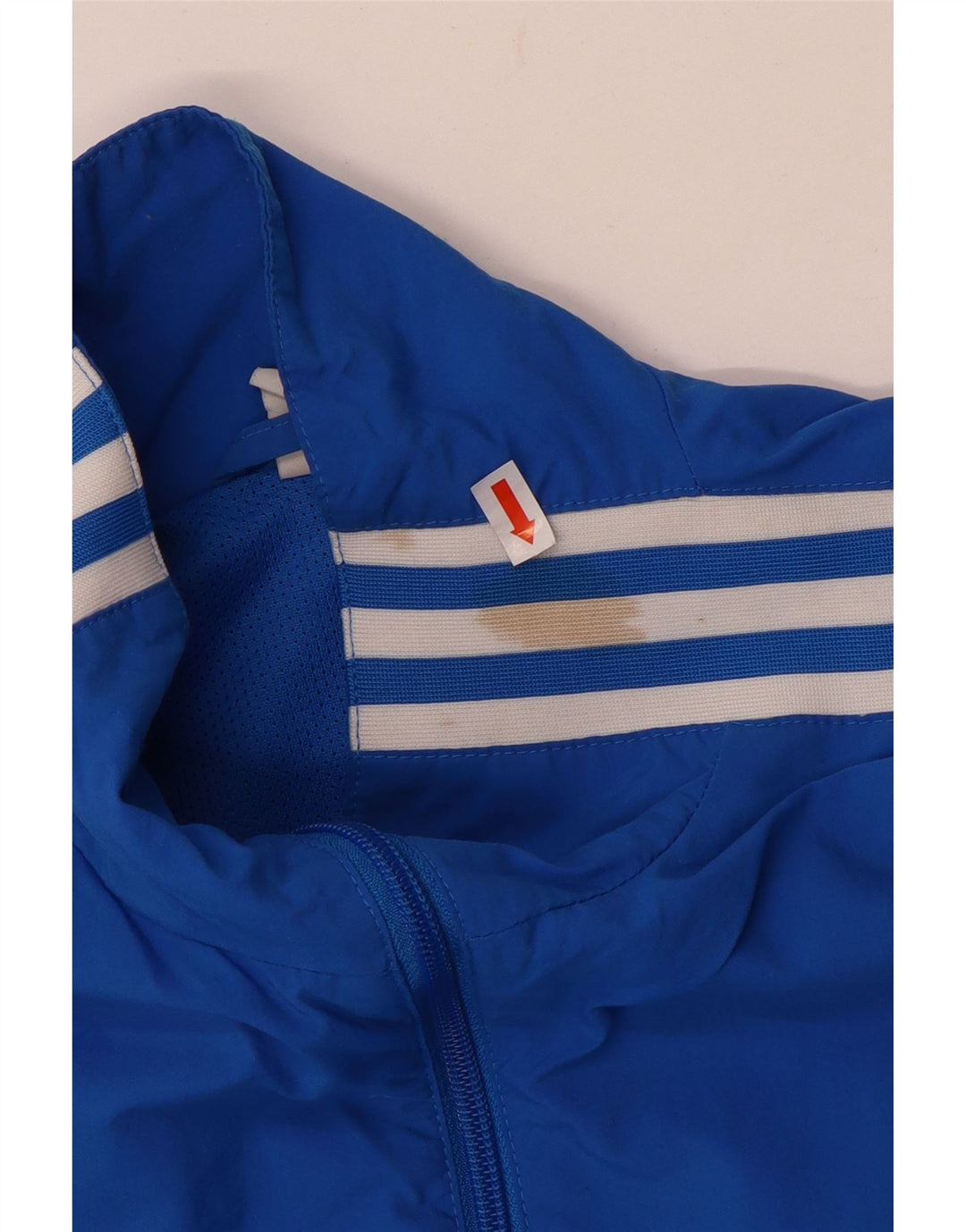 Adidas Womens Tracksuit Top Jacket UK 12 Medium Blue Nylon