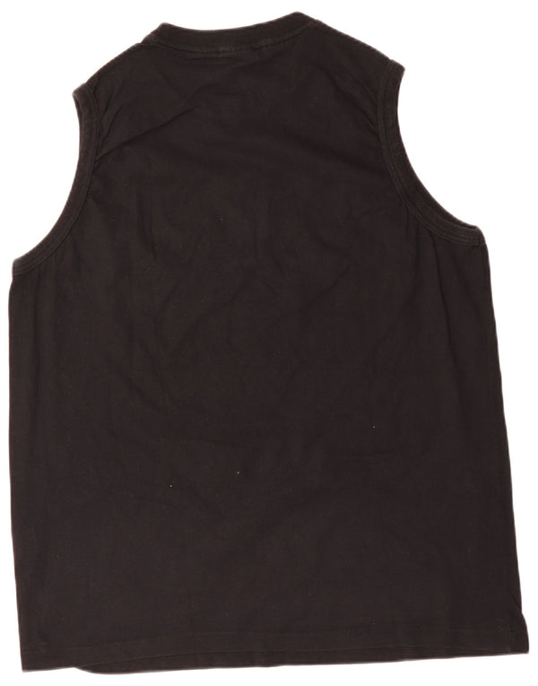 FILA Mens Graphic Vest Top XL Black Colourblock Cotton