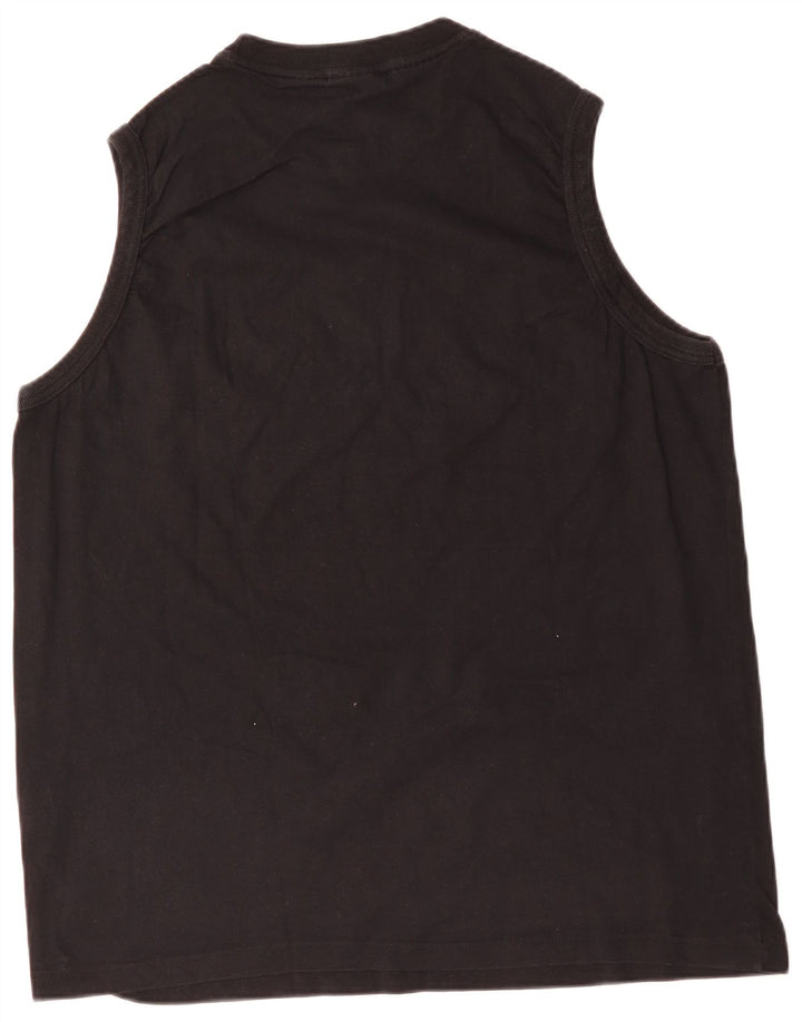 FILA Mens Graphic Vest Top XL Black Colourblock Cotton