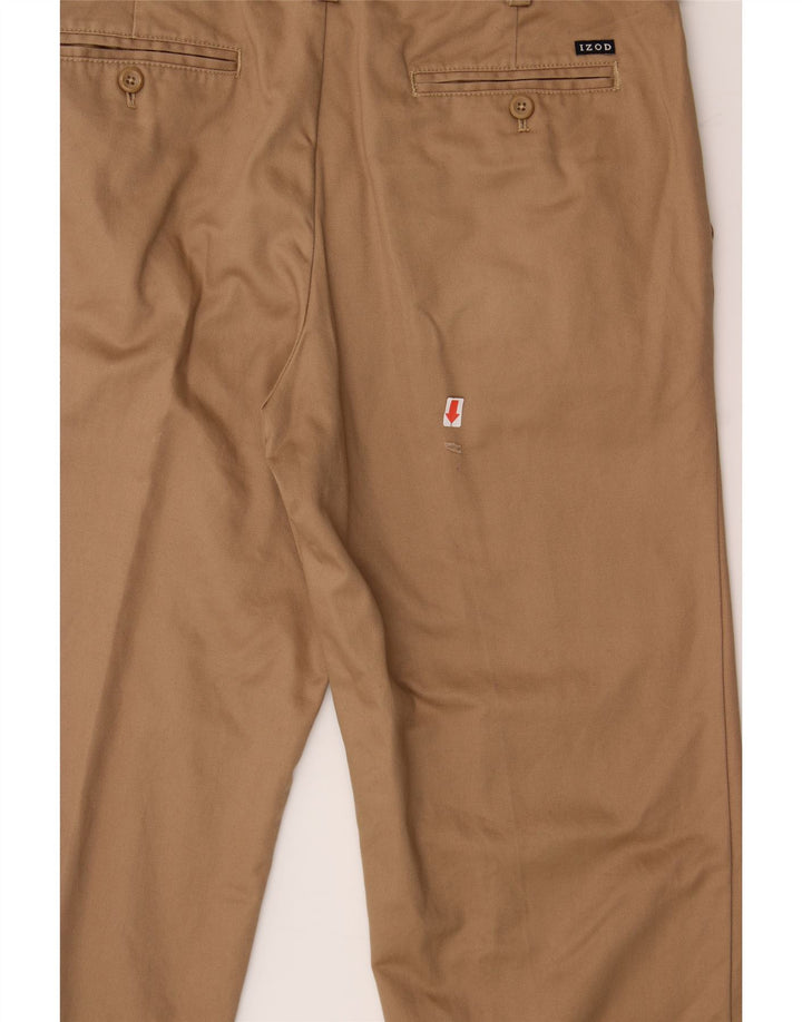IZOD Mens Straight Chino Trousers W34 L29 Beige Cotton Vintage Izod and Second-Hand Izod from Messina Hembry 