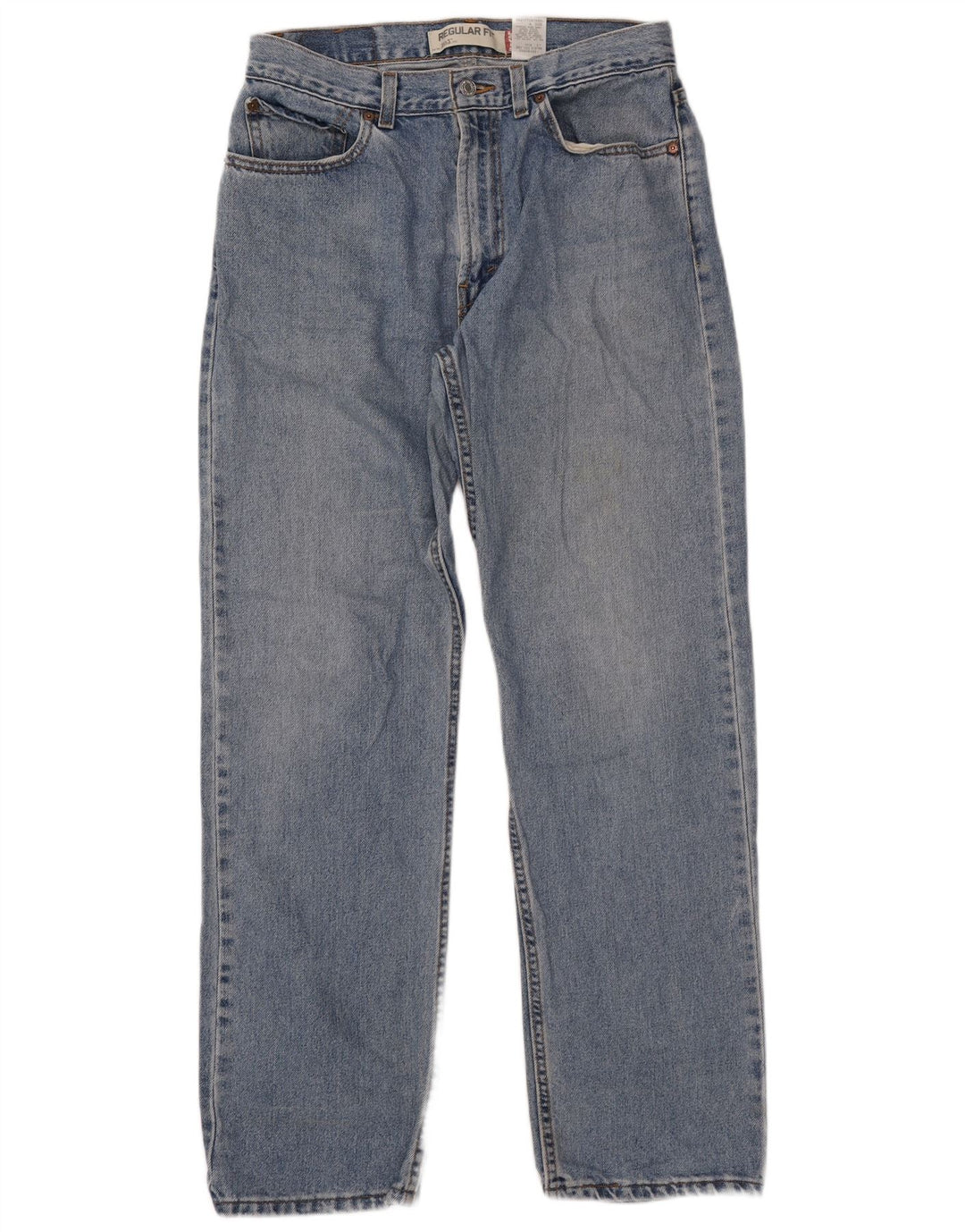 LEVI'S Mens 505 Regular Fit Straight Jeans W34 L34 Blue