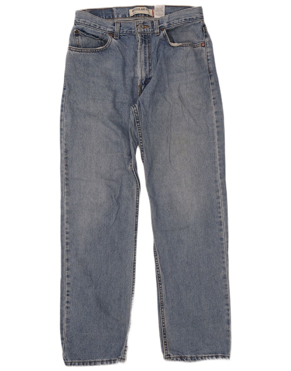 LEVI'S Mens 505 Regular Fit Straight Jeans W34 L34 Blue