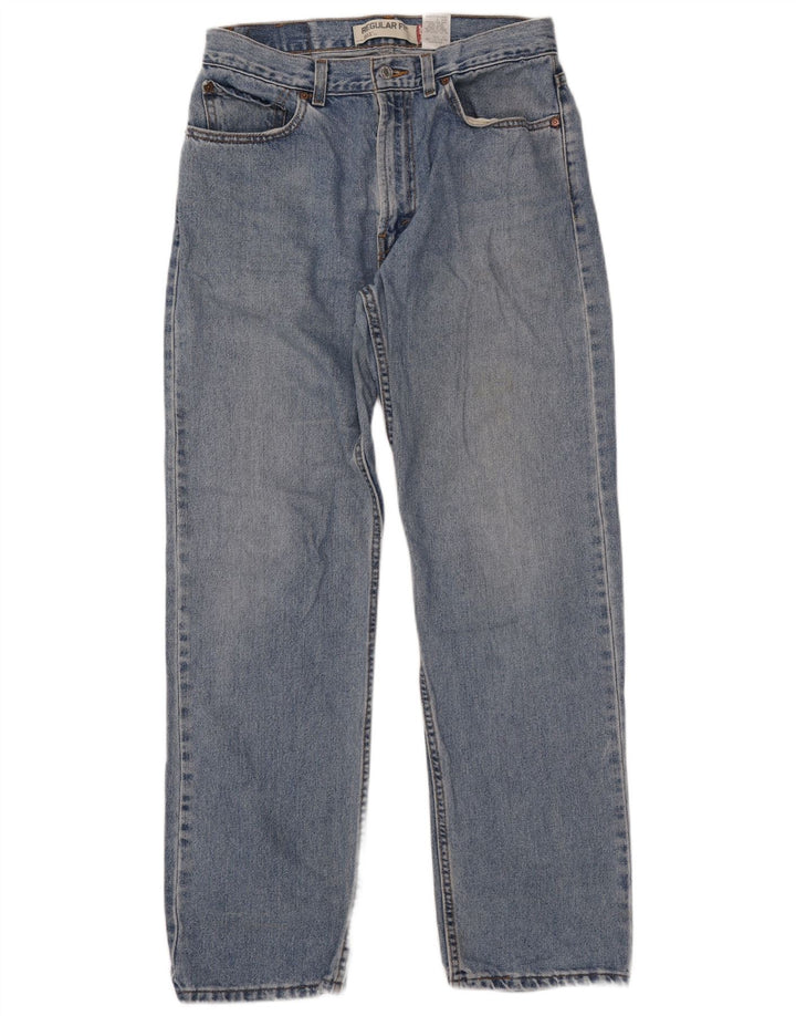 LEVI'S Mens 505 Regular Fit Straight Jeans W34 L34 Blue
