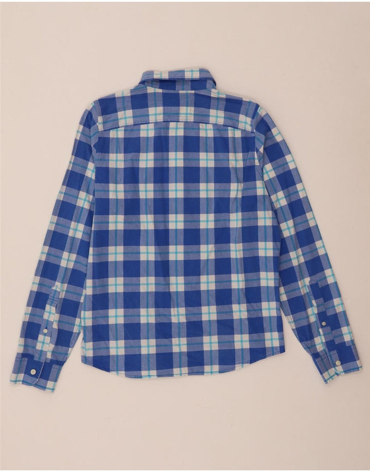 Hollister Mens Shirt Medium Blue Check Cotton