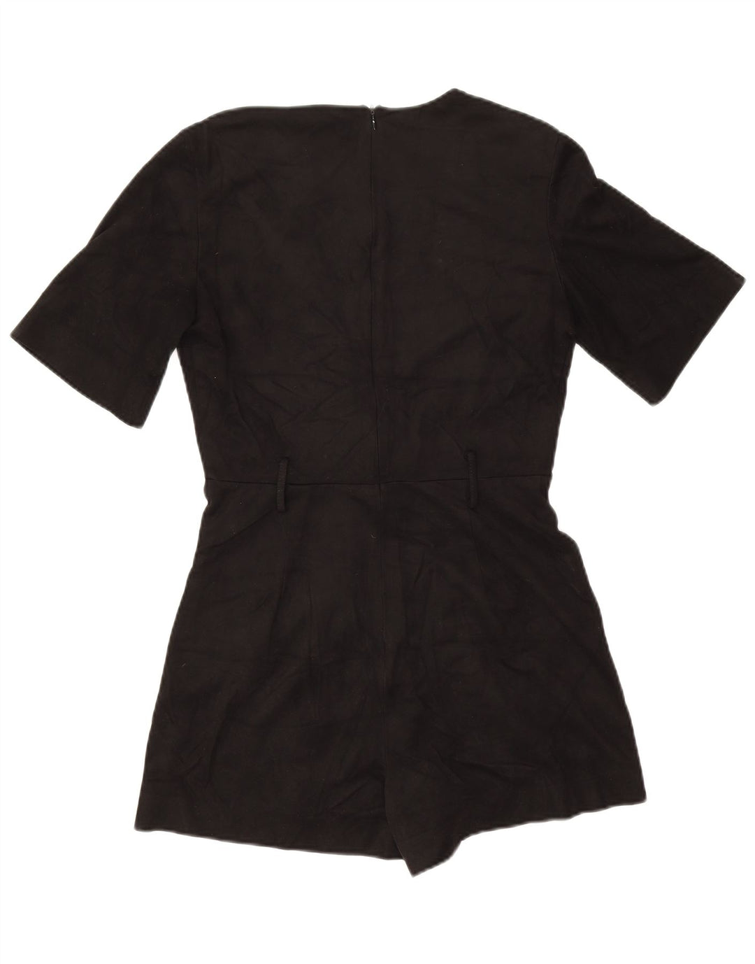 Zara Womens Trafaluc Playsuit UK 12 Medium Black Polyester