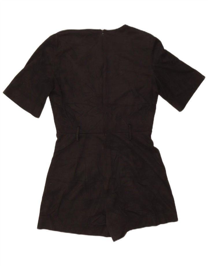 Zara Womens Trafaluc Playsuit UK 12 Medium Black Polyester