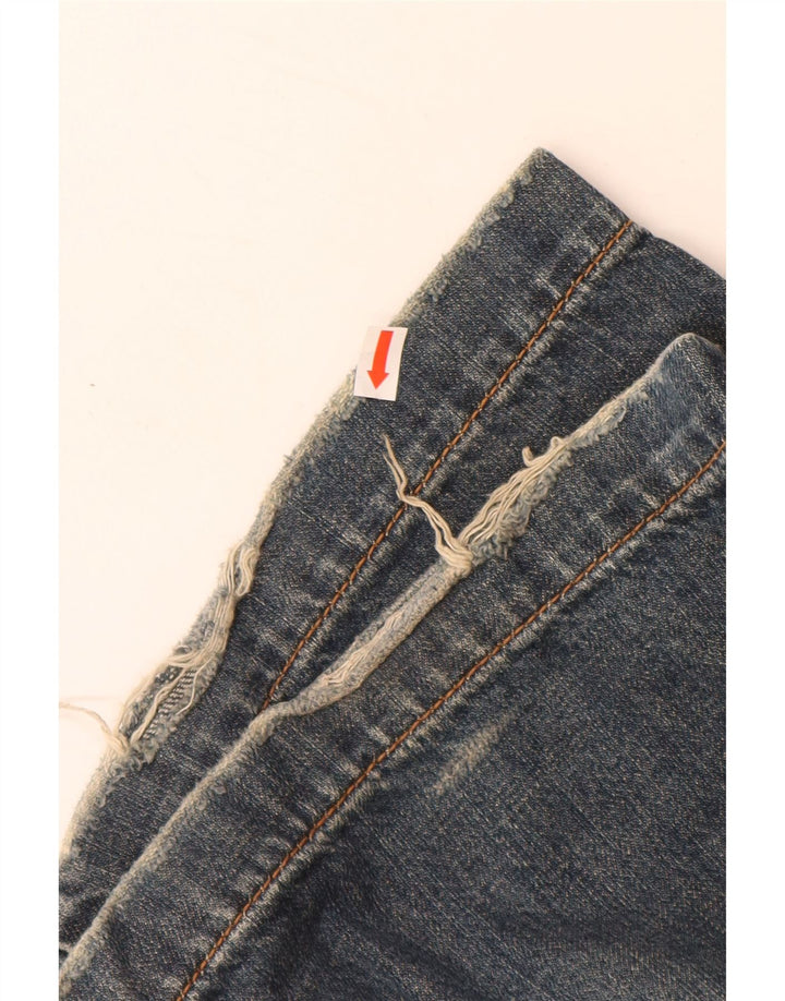 CALVIN KLEIN Womens Straight Jeans W32 L34 Blue Cotton