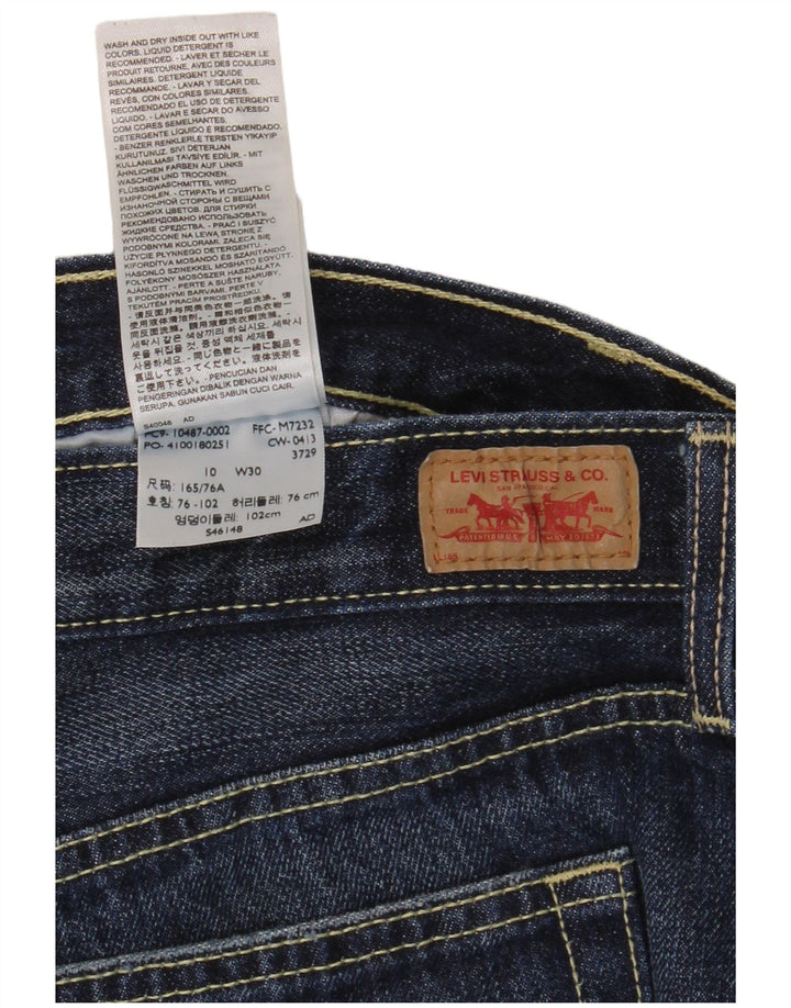 Levi's Womens Denim Shorts US 10 Large W34  Navy Blue Cotton