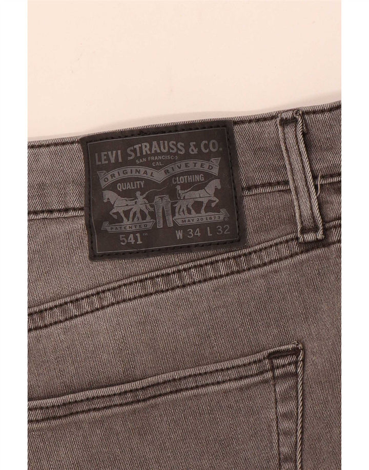 Levi's Mens 541 Tapered Jeans W34 L32 Grey