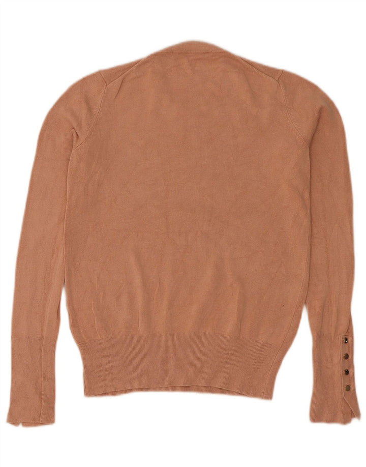 Zara Womens Crew Neck Jumper Sweater UK 8 Small Brown
