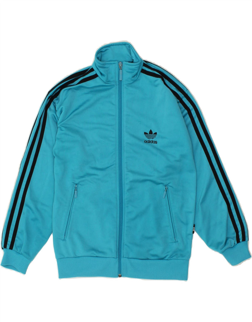 ADIDAS Boys Tracksuit Top Jacket 9-10 Years Blue | Vintage Adidas | Thrift | Second-Hand Adidas | Used Clothing | Messina Hembry 