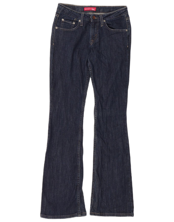 Levi's Womens 518 Super Low Bootcut Jeans US 3 Small W28 L31 Navy Blue