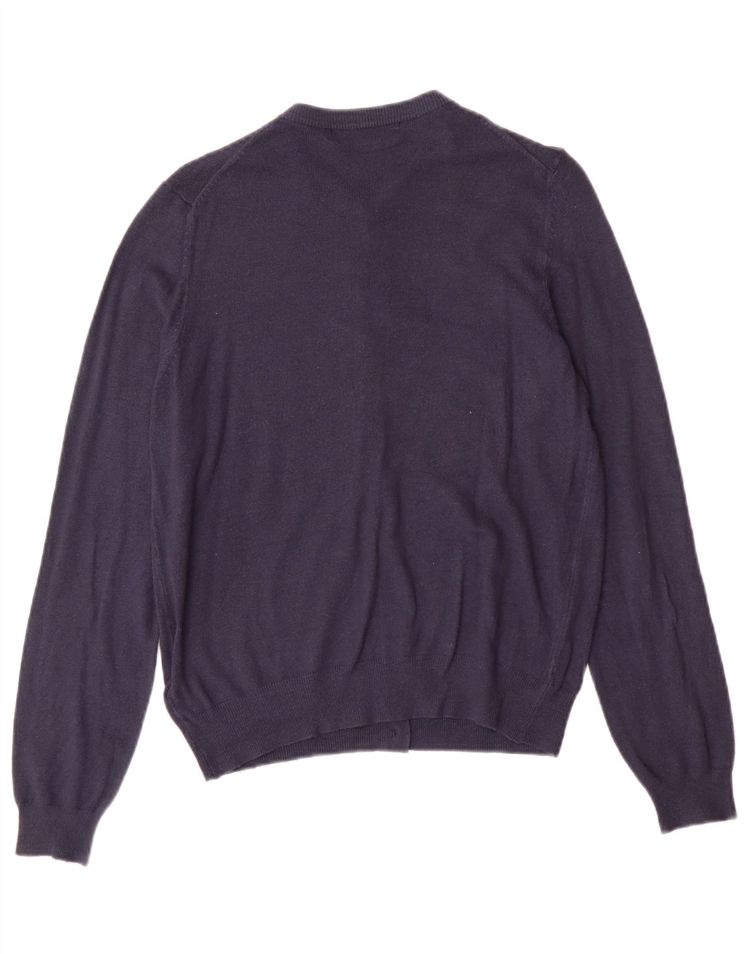 Marks & Spencer Womens Cardigan Sweater UK 14 Medium Navy Blue Classic