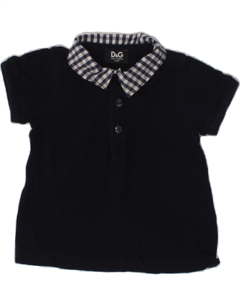 DOLCE & GABBANA Baby Boys Polo Shirt 12-18 Months Navy Blue | Vintage Dolce & Gabbana | Thrift | Second-Hand Dolce & Gabbana | Used Clothing | Messina Hembry 