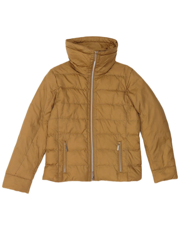 SUPERGA Womens Padded Jacket UK 14 Medium Brown Polyamide