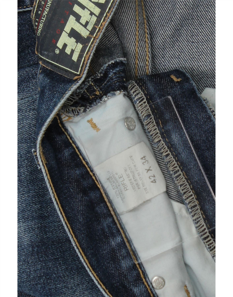 RIFLE Mens Straight Jeans W42 L29 Blue Cotton Vintage Rifle and Second-Hand Rifle from Messina Hembry 