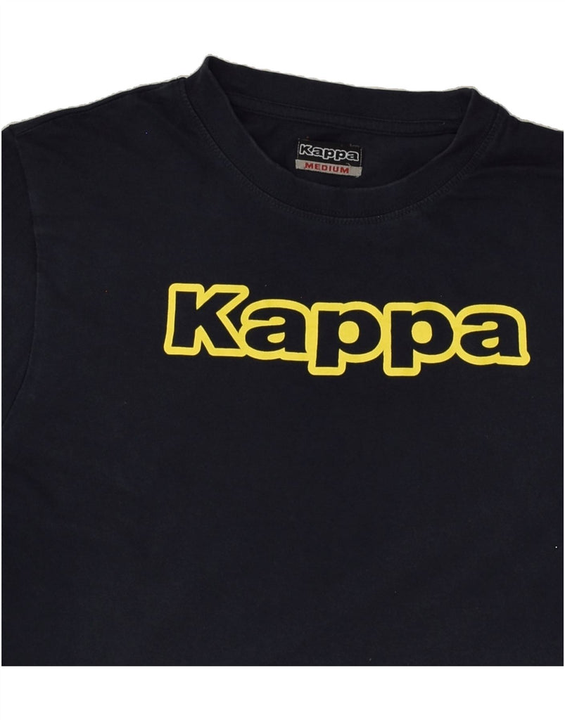 KAPPA Mens Graphic T-Shirt Top Medium Navy Blue | Vintage Kappa | Thrift | Second-Hand Kappa | Used Clothing | Messina Hembry 