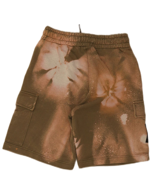Starter Mens Cargo Sport Shorts Small Khaki Tie Dye Cotton