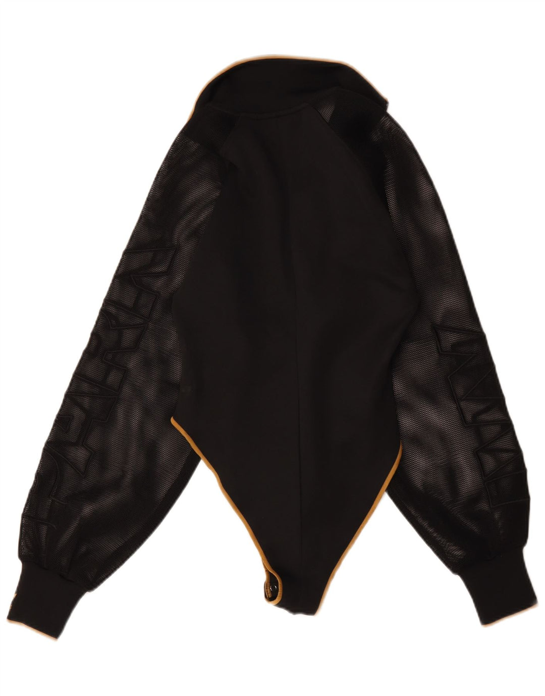 Adidas Womens Ivy Park Long Sleeve Bodysuit UK 10 Small Black Polyester