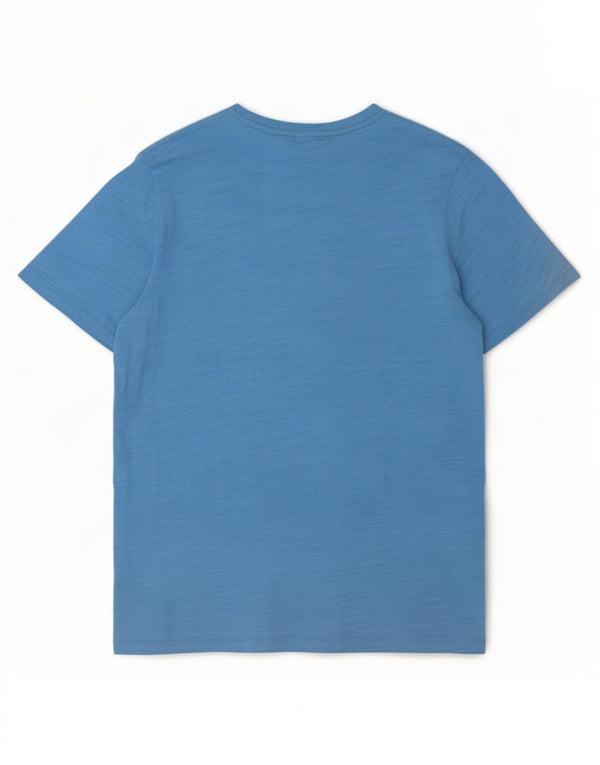 Jack & Jones Mens Graphic T-Shirt Top XL Blue Flecked Cotton