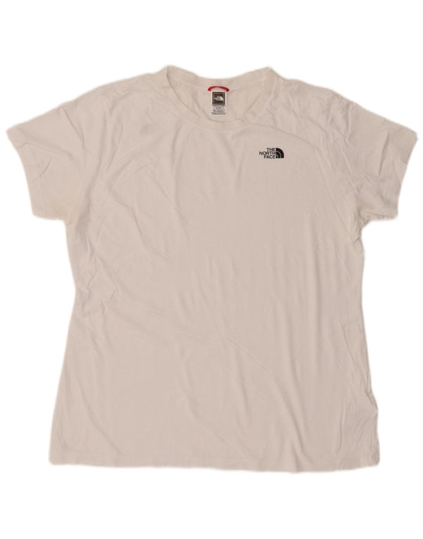 The North Face Womens T-Shirt Top UK 18 XL White Cotton