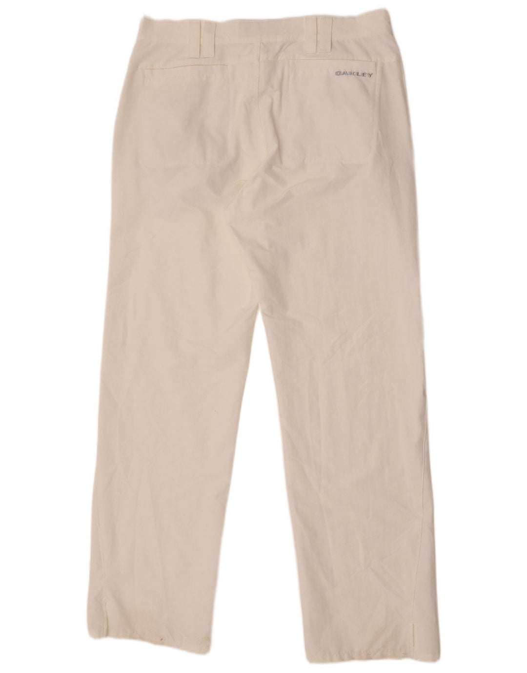 Oakley Mens Straight Chino Trousers W34 L33 White Nylon
