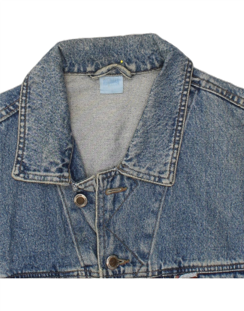 PIONEER Mens Denim Jacket UK 36 Small Blue Cotton Vintage Pioneer and Second-Hand Pioneer from Messina Hembry 