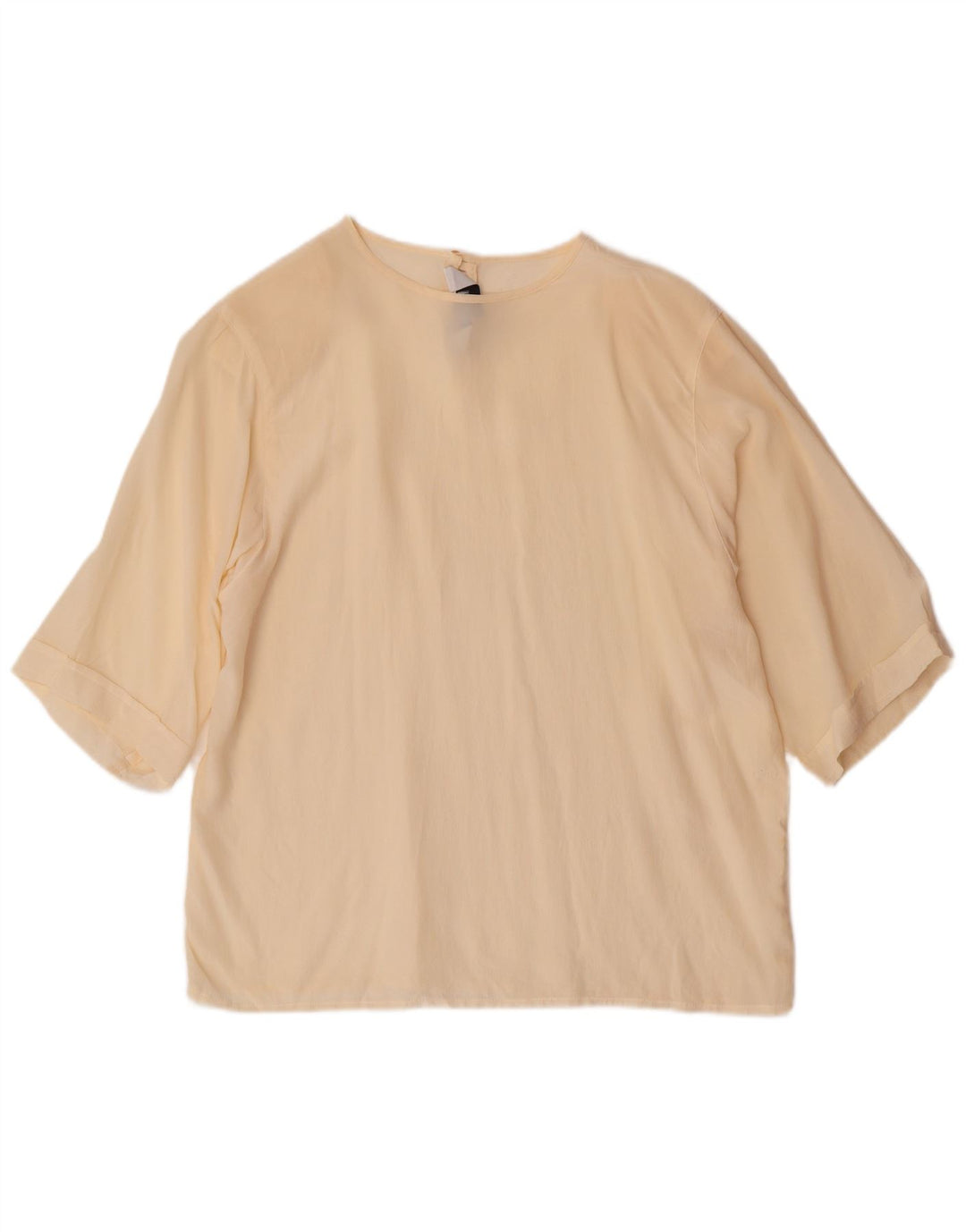 MARELLA Womens Blouse Top UK 14 Large Off White Silk