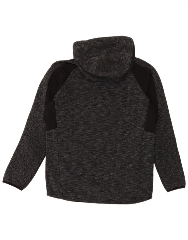 Puma Mens Hoodie Jumper Medium Grey Flecked Cotton