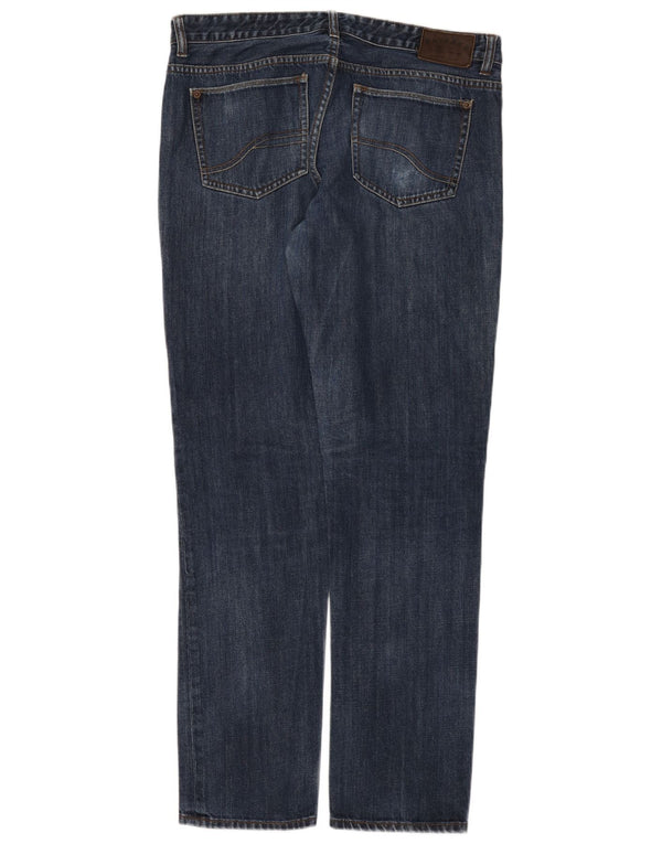 Fat Face Mens Slim Jeans W36 L33 Navy Blue Cotton