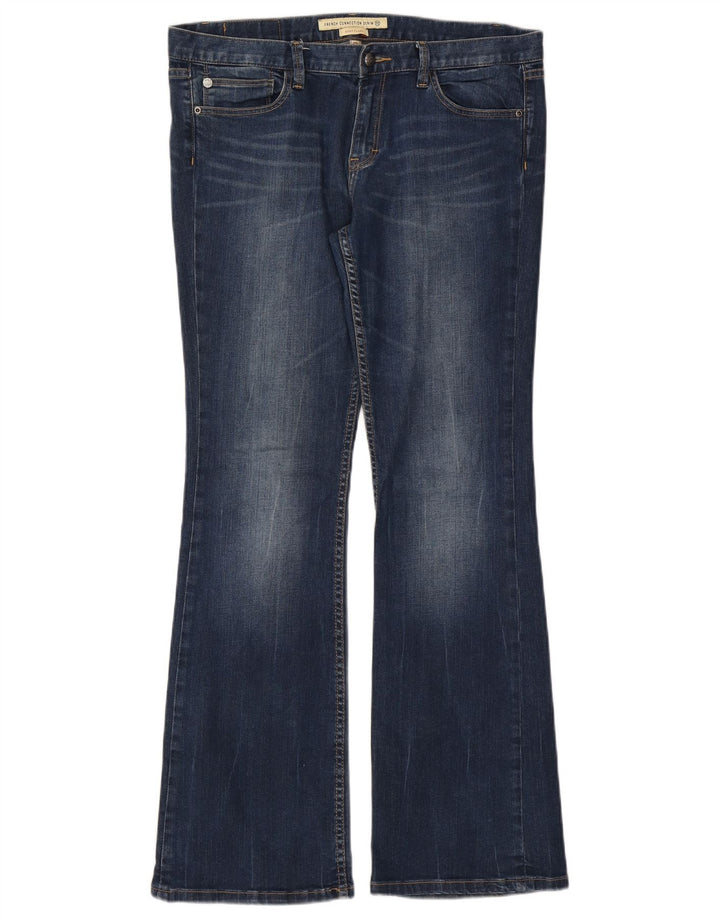 French Connection Womens Bootcut Flared Jeans US 16 2XL W38 L33 Blue Cotton