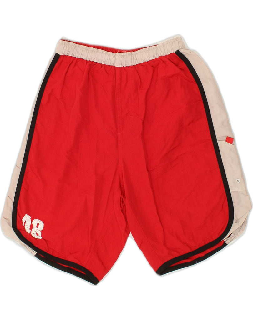 PUMA Mens Sport Shorts Medium Red Nylon | Vintage Puma | Thrift | Second-Hand Puma | Used Clothing | Messina Hembry 