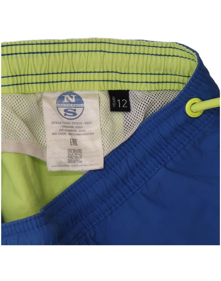 North Sails Boys Graphic Swimming Shorts 11-12 Years  Blue Polyester
