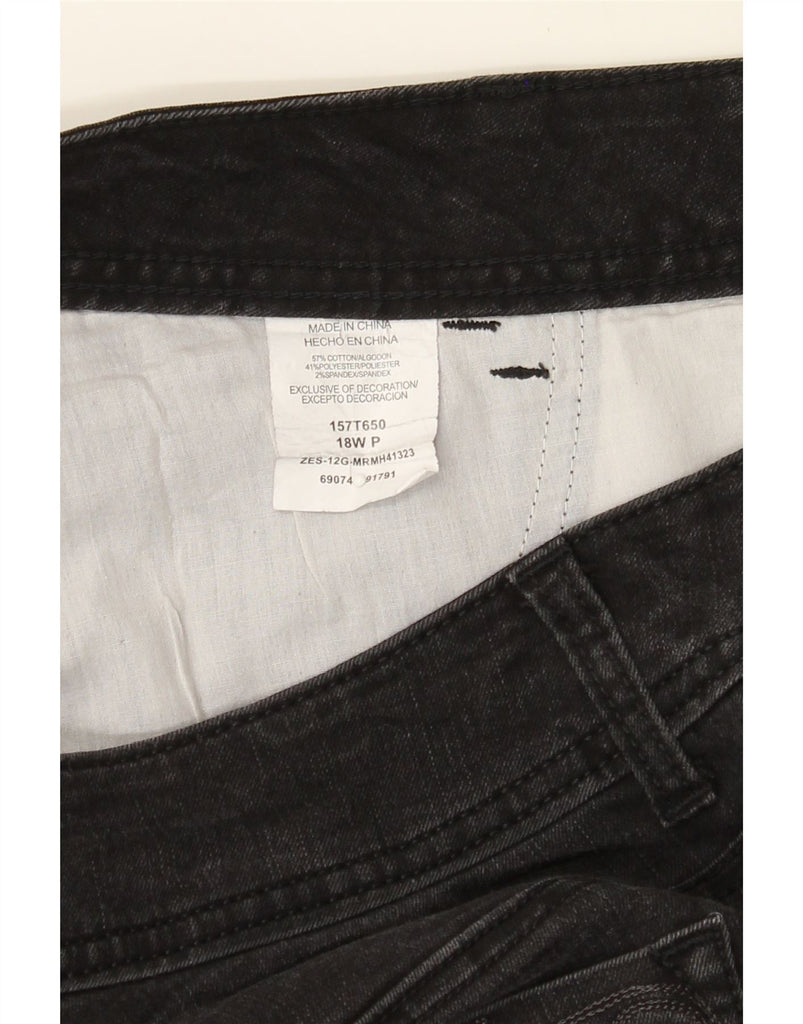 LEE Womens Riders Bootcut Jeans US 18 2XL W40 L29 Black Cotton Vintage Lee and Second-Hand Lee from Messina Hembry 