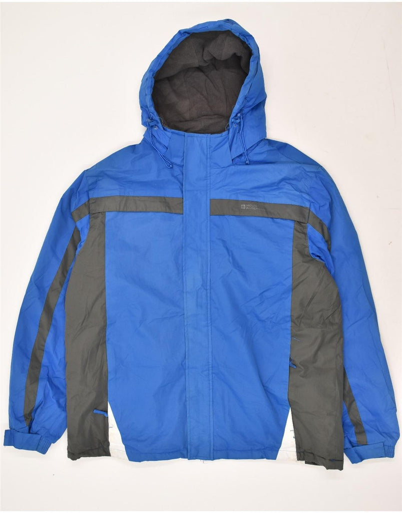 MOUNTAIN WAREHOUSE Mens Hooded Windbreaker Jacket UK 44 2XL Blue | Vintage Mountain Warehouse | Thrift | Second-Hand Mountain Warehouse | Used Clothing | Messina Hembry 