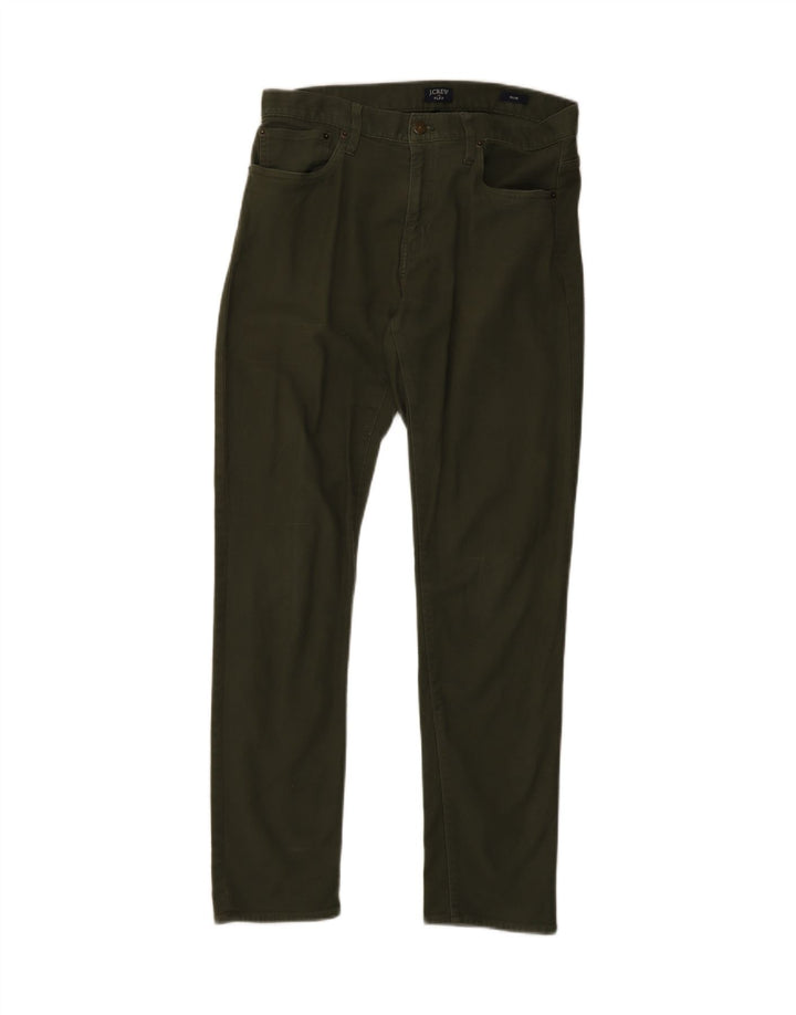 J. CREW Womens Flex Slim Casual Trousers W31 L32 Khaki Cotton Vintage J. Crew and Second-Hand J. Crew from Messina Hembry 