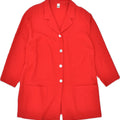 TRU Womens 4 Button Blazer Jacket EU 46 XL Red Polyester | Vintage | Thrift | Second-Hand | Used Clothing | Messina Hembry 